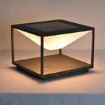 Geo Frame Solar Outdoor Light – Modern Minimalist LED Lantern