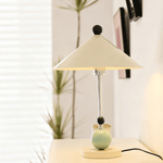 Geo Orb Table Lamp – Sculptural Geometric Design with Cream Shade