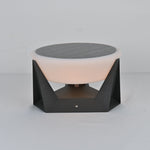 Geobase Solar Outdoor Post Light – Modern Geometric LED Garden Lamp