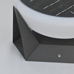 Geobase Solar Outdoor Post Light – Modern Geometric LED Garden Lamp