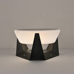 Geobase Solar Outdoor Post Light – Modern Geometric LED Garden Lamp