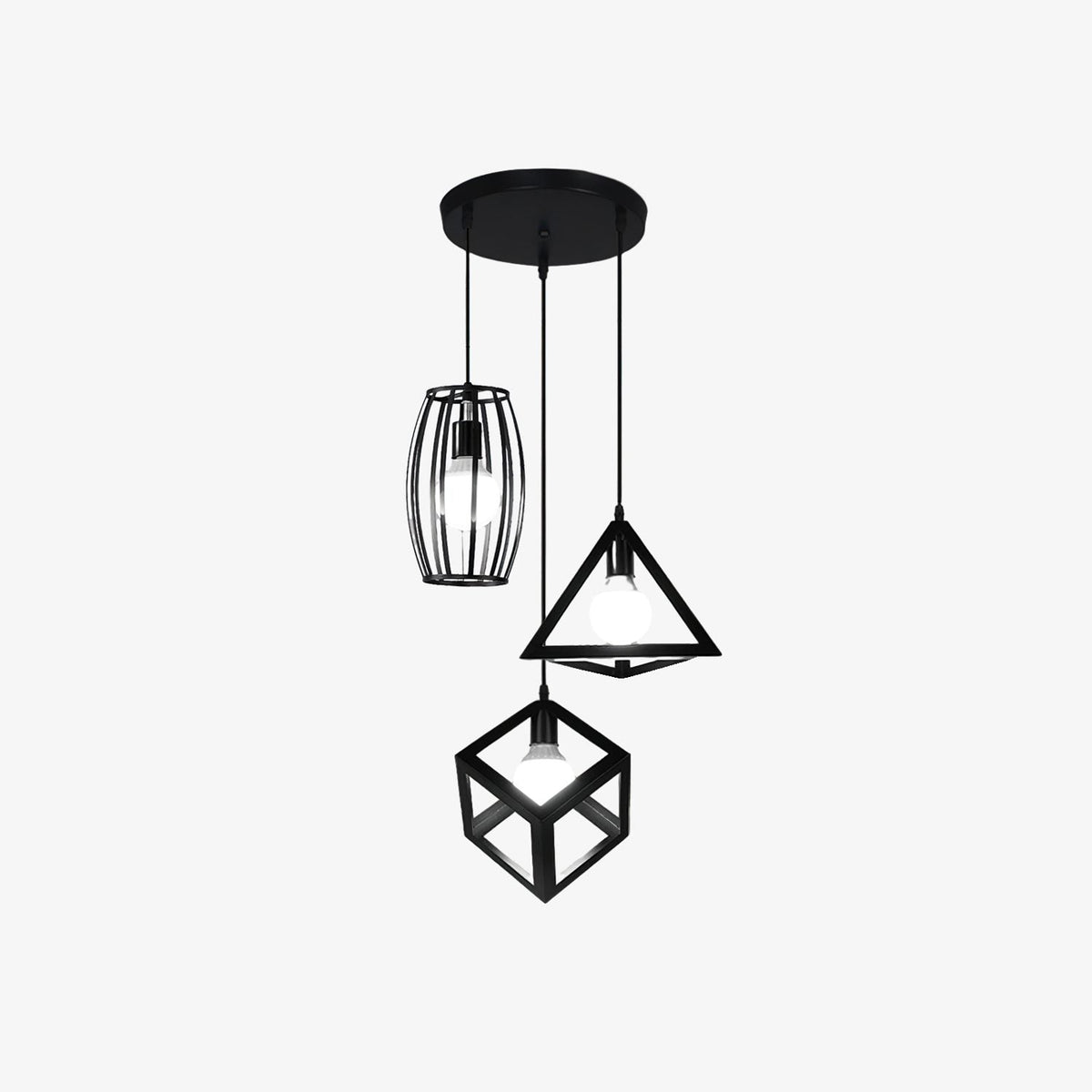Geometric Cage Pendant Light