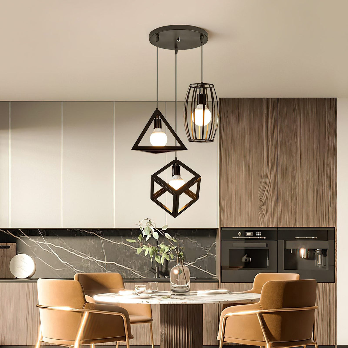 Geometric Cage Pendant Light