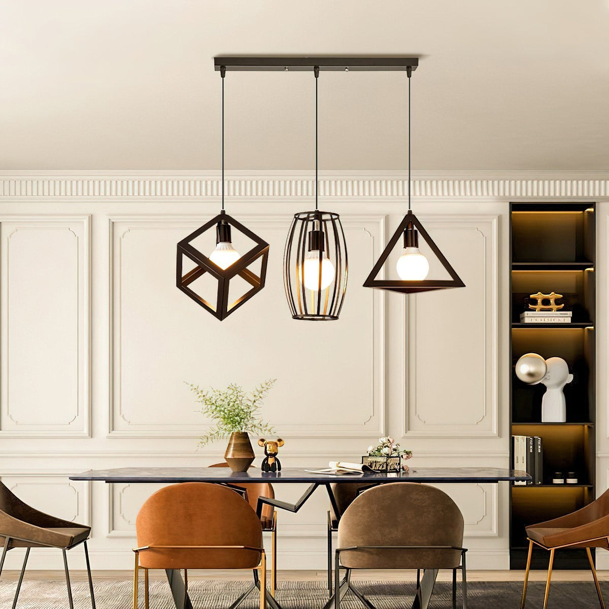 Geometric Cage Pendant Light