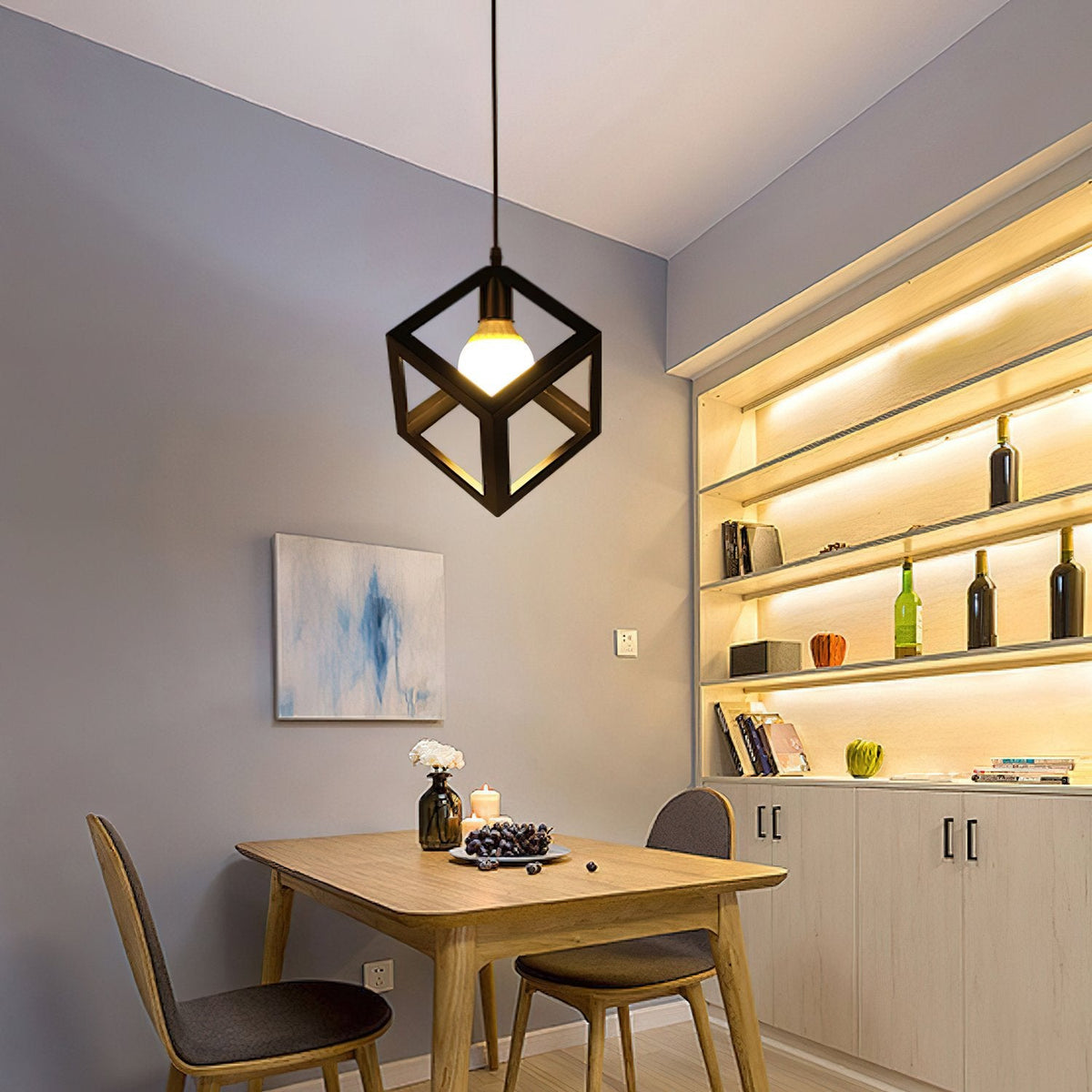 Geometric Cage Pendant Light
