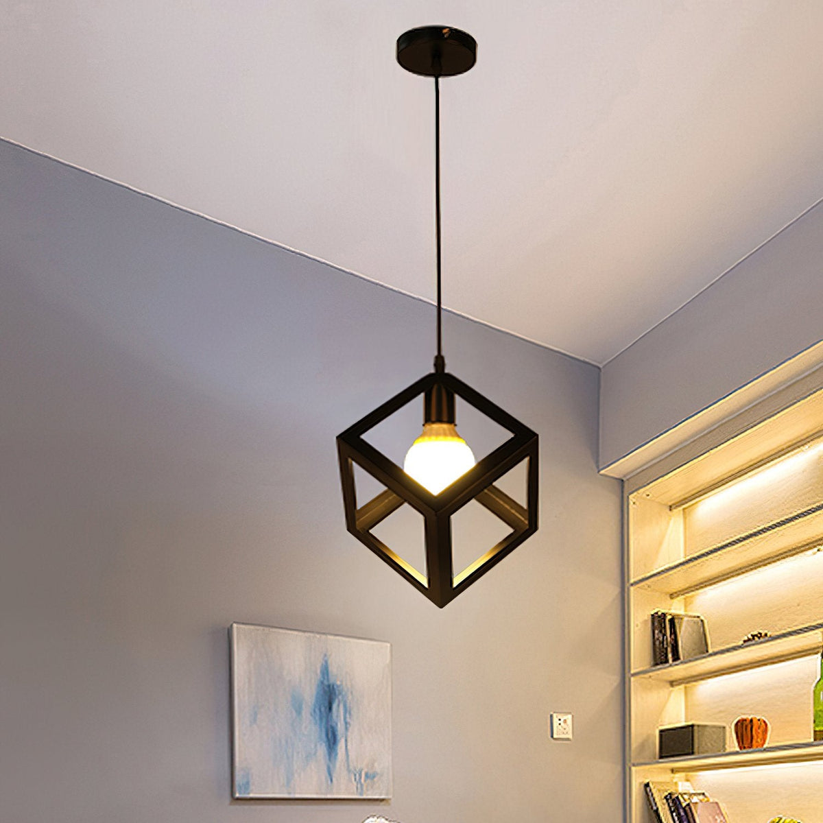 Geometric Cage Pendant Light