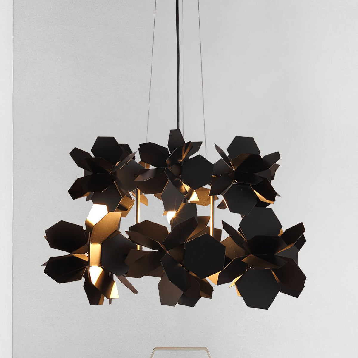 Geometric Cumulus Chandelier