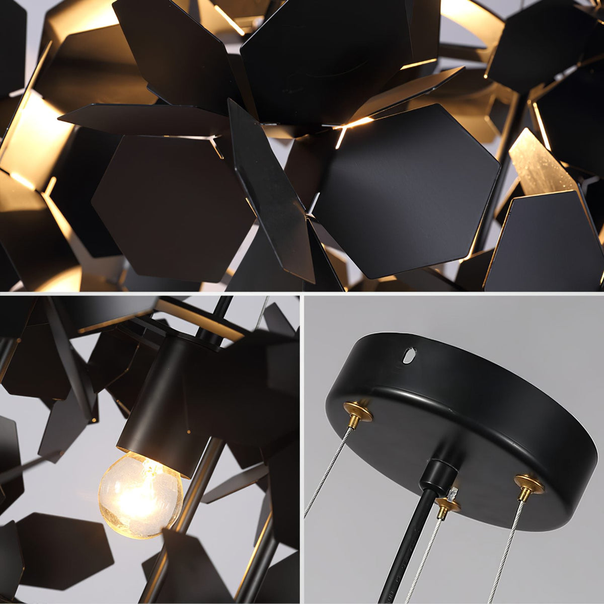 Geometric Cumulus Chandelier