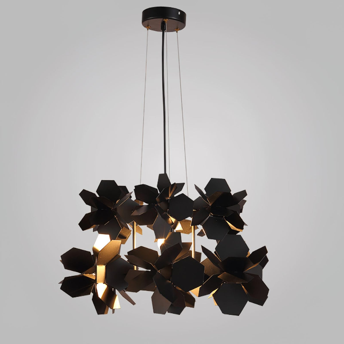 Geometric Cumulus Chandelier