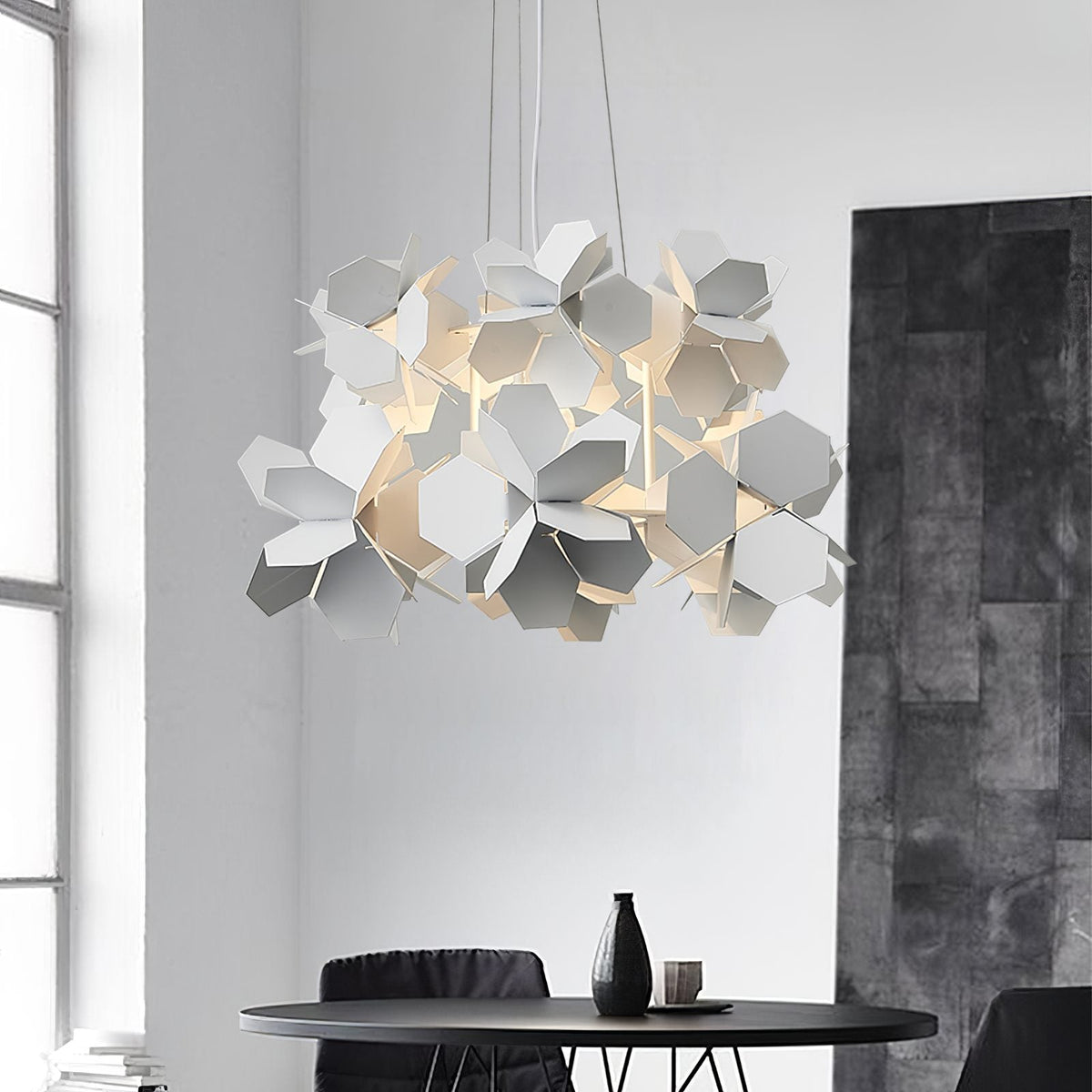 Geometric Cumulus Chandelier