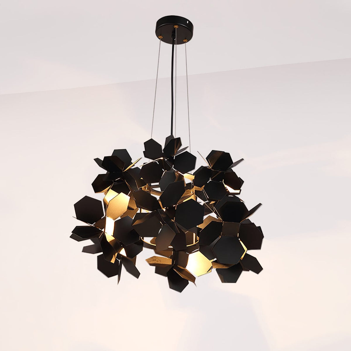Geometric Cumulus Chandelier