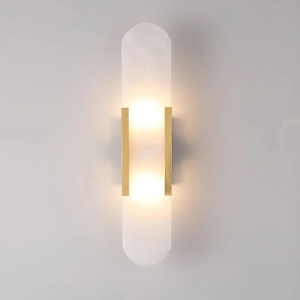 Melange Elongated Alabaster Sconce