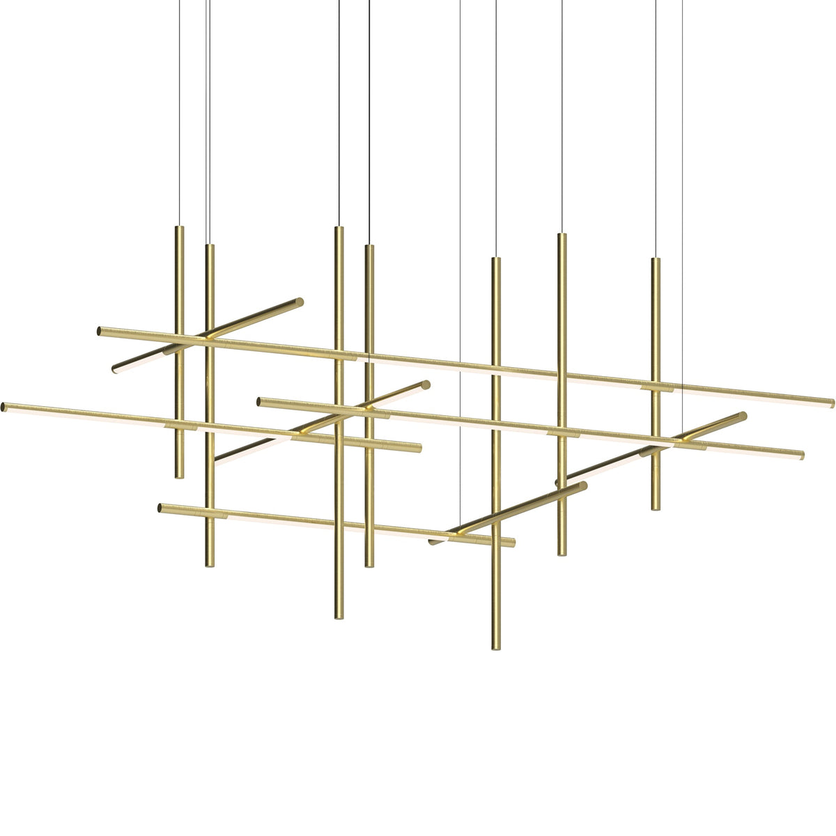 Geometric Linear LED Pendant Light – Modern Art-Inspired Illumination