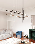 Geometric Linear LED Pendant Light – Modern Art-Inspired Illumination