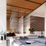 Geometric Linear LED Pendant Light – Modern Art-Inspired Illumination
