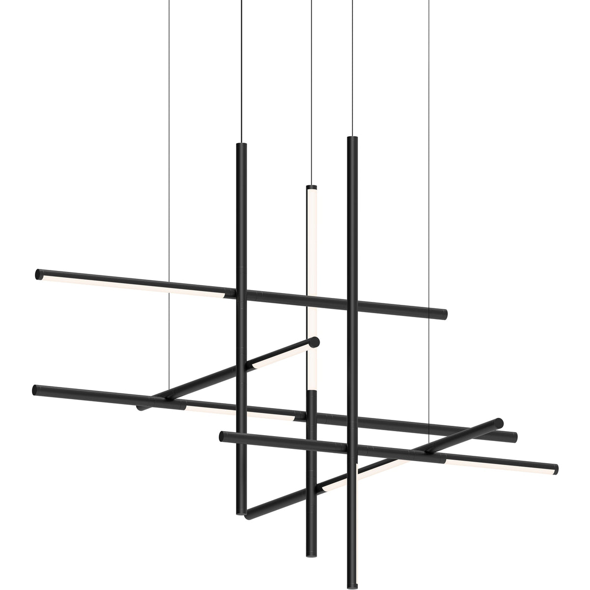 Geometric Linear LED Pendant Light – Modern Art-Inspired Illumination