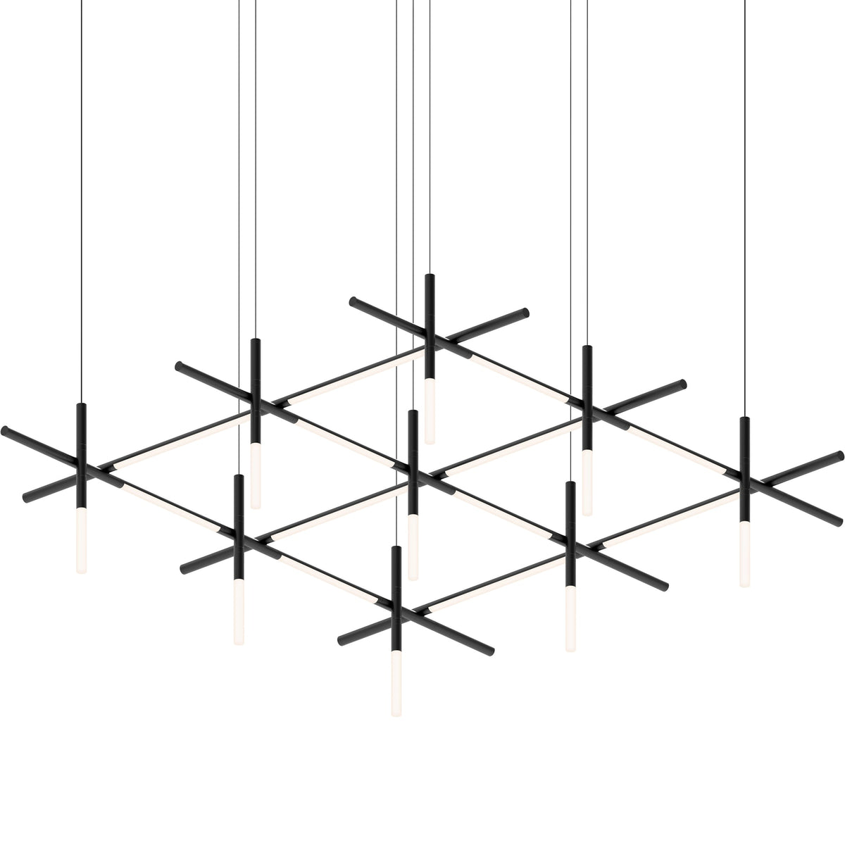 Geometric Linear LED Pendant Light – Modern Art-Inspired Illumination