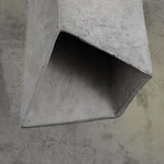 Georgia Faceted Concrete Pendant Light – Hand-Cast Brutalist Ceiling Lamp