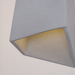 Georgia Faceted Concrete Pendant Light – Hand-Cast Brutalist Ceiling Lamp