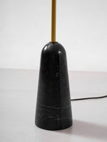 Gilded Fan Floor Lamp – Art Deco Illumination for Modern Living Spaces