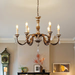 giltwood-wood-chandelier