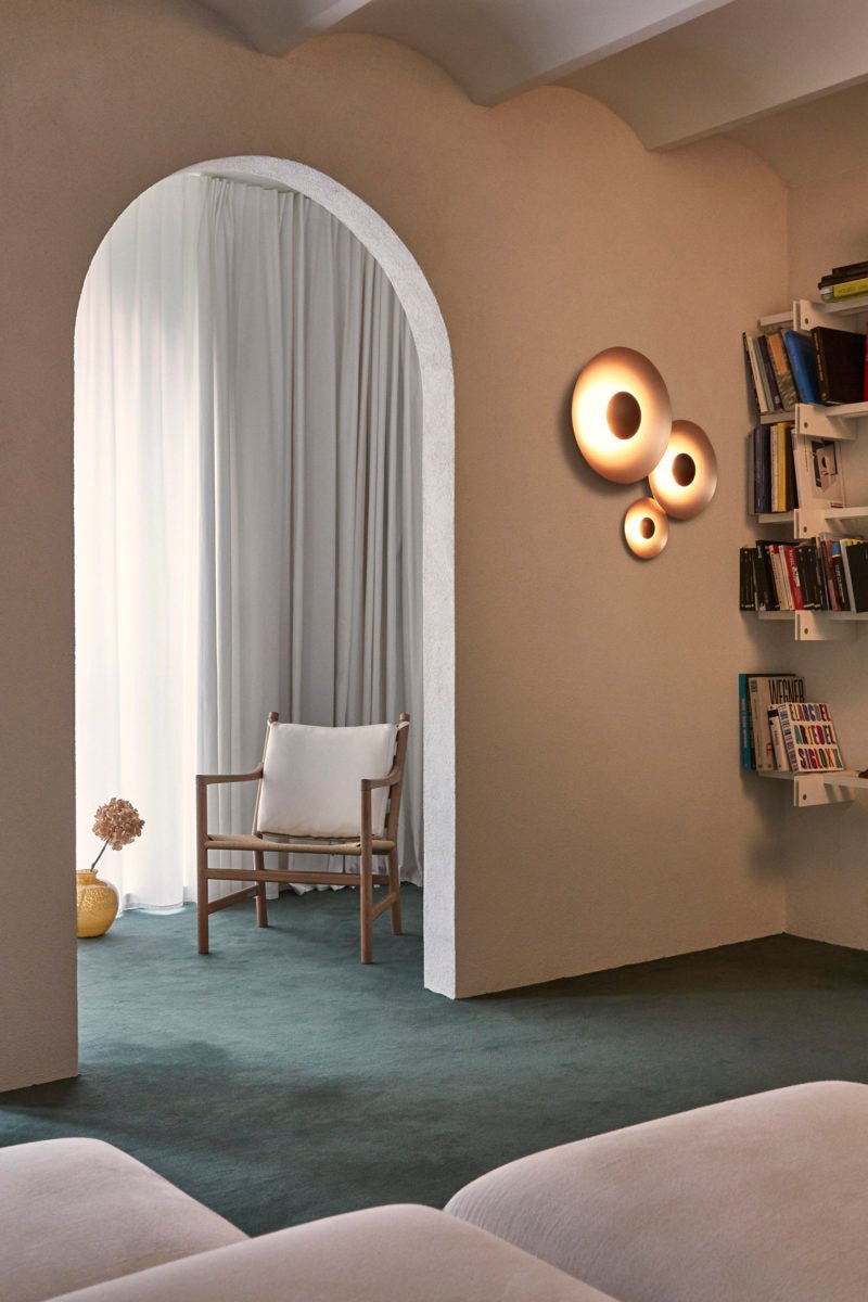 Ginger Round LED Wall Sconce – Modern Minimalist Bedroom & Living Room Lighting
