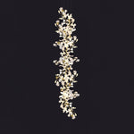 Gingko Leaves Linear Chandelier – Hand-Cast Porcelain Sculptural Pendant Light