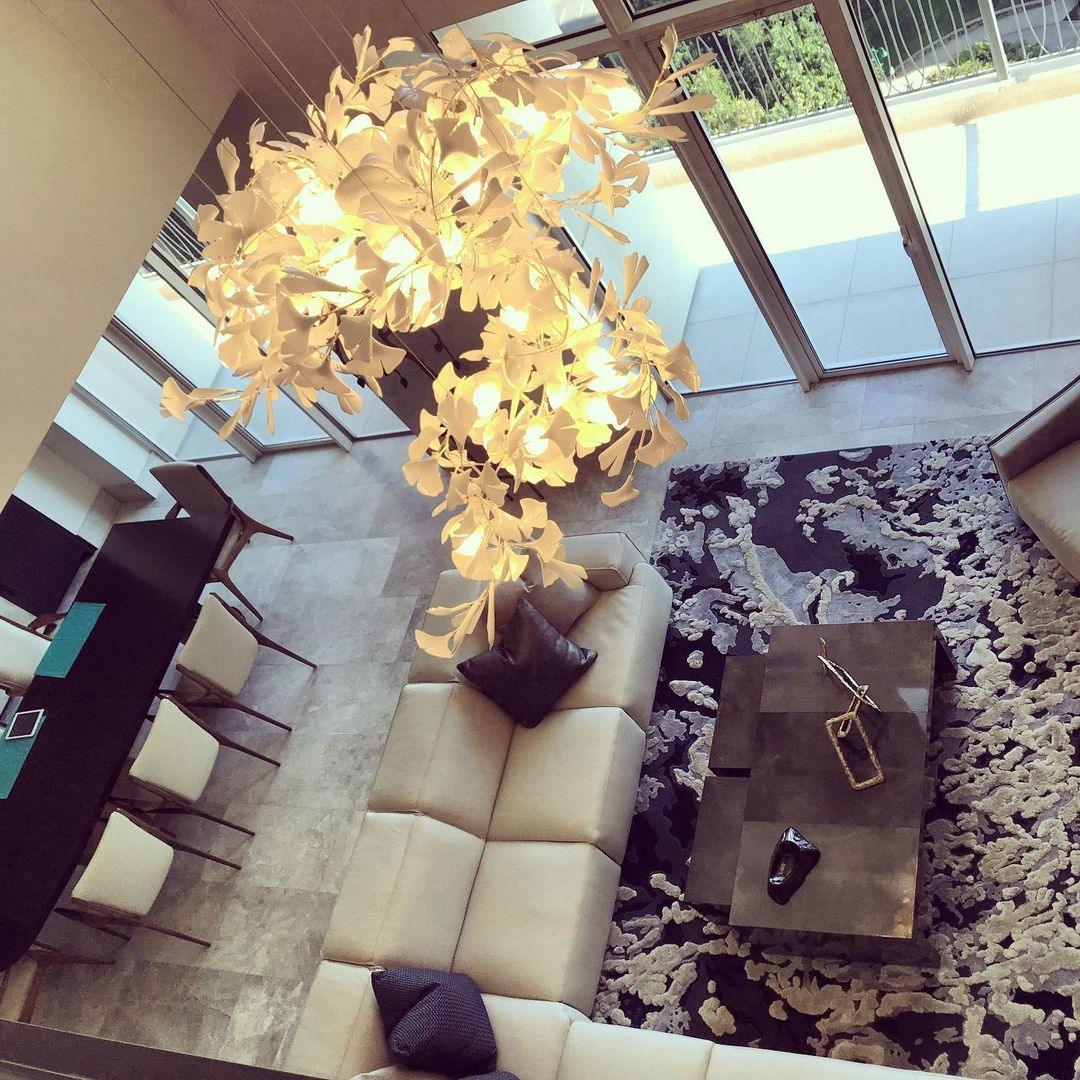 gingko-leaf-chandelier