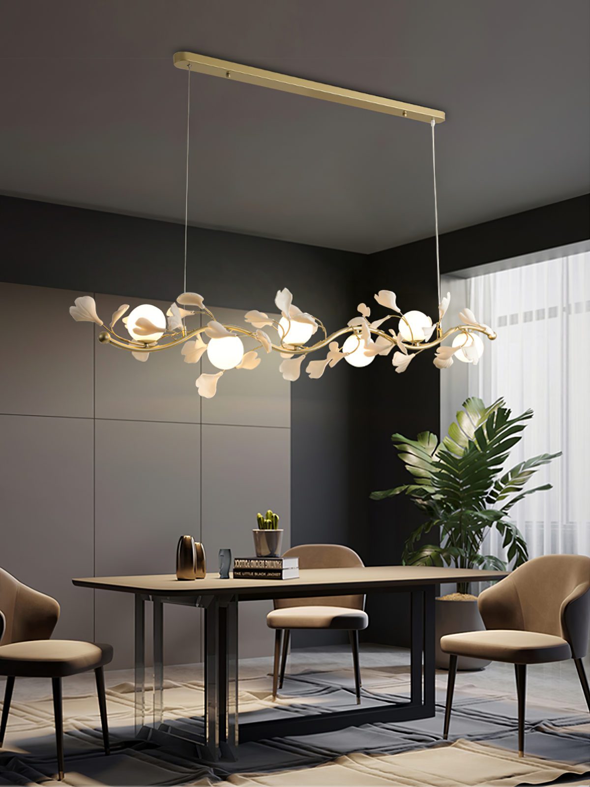 Ginkgo Long Bar Chandelier