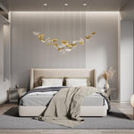 Ginkgo Leaf LED Chandelier – Modern Custom Pendant Light for Grand Interiors