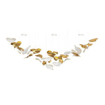 Ginkgo Leaf LED Chandelier – Modern Custom Pendant Light for Grand Interiors