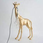 Giraffe Royale Sculpture Floor Lamp – Modern Crystal Pendant Light