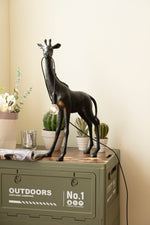 Giraffe Royale Sculpture Floor Lamp – Modern Crystal Pendant Light