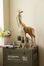 Giraffe Royale Sculpture Floor Lamp – Modern Crystal Pendant Light