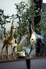 Giraffe Royale Sculpture Floor Lamp – Modern Crystal Pendant Light