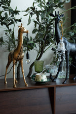 Giraffe Royale Sculpture Floor Lamp – Modern Crystal Pendant Light