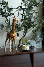Giraffe Royale Sculpture Floor Lamp – Modern Crystal Pendant Light