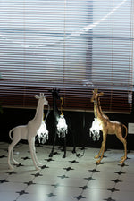 Giraffe Royale Sculpture Floor Lamp – Modern Crystal Pendant Light