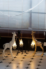 Giraffe Royale Sculpture Floor Lamp – Modern Crystal Pendant Light