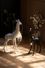 Giraffe Royale Sculpture Floor Lamp – Modern Crystal Pendant Light