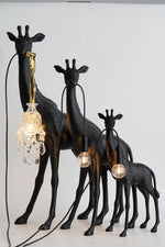 Giraffe Royale Sculpture Floor Lamp – Modern Crystal Pendant Light