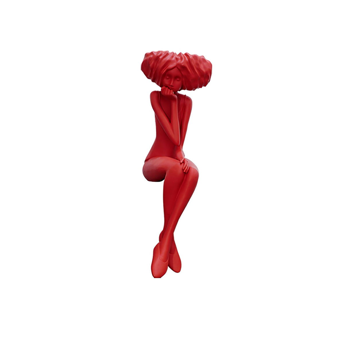 Girl Meditate Sculpture Floor Lamp