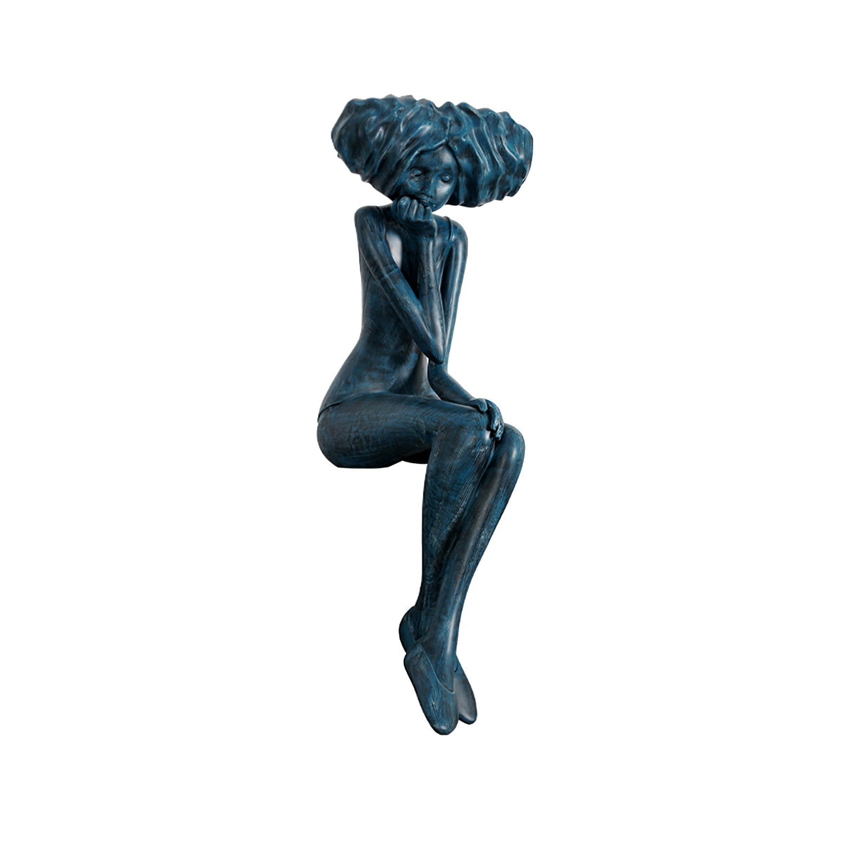 Girl Meditate Sculpture Floor Lamp
