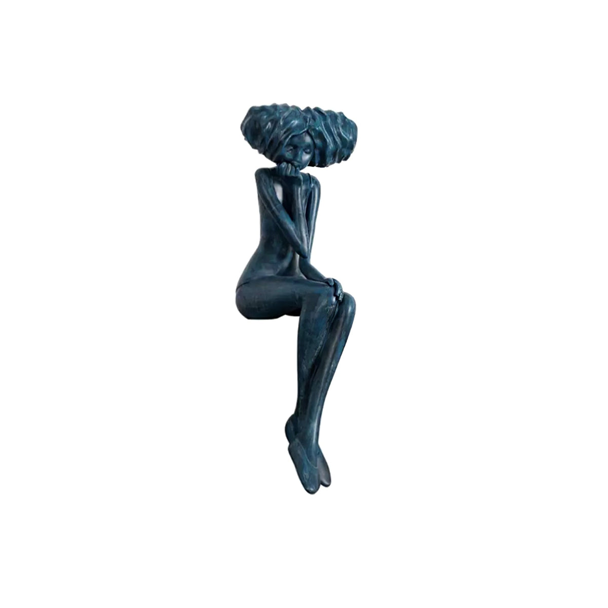 Girl Meditate Sculpture Floor Lamp
