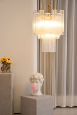 Giselle Murano Glass Chandelier – Hand-Blown Italian Glass Pendant Light for Dining Room and Living Room