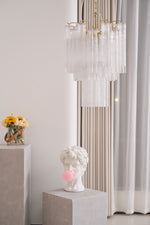 Giselle Murano Glass Chandelier – Hand-Blown Italian Glass Pendant Light for Dining Room and Living Room