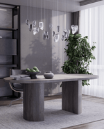Glacier Crystal Glass LED Chandelier for Modern Interiors