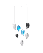 Glacier Crystal Glass LED Chandelier for Modern Interiors