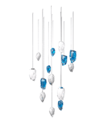 Glacier Crystal Glass LED Chandelier for Modern Interiors