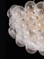 Lumière Cascade Glass Ball Chandelier – Modern Sculptural Pendant Light
